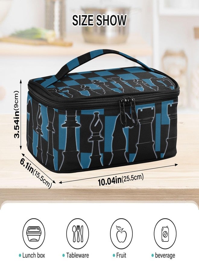 Krafig Chess Sets Lunch Box Bag for Women Kids Girls Boys, Reusable Insulated Cooler Lunch Meal Food Container Tote for Work, School, Travel, Picnic - Image 3